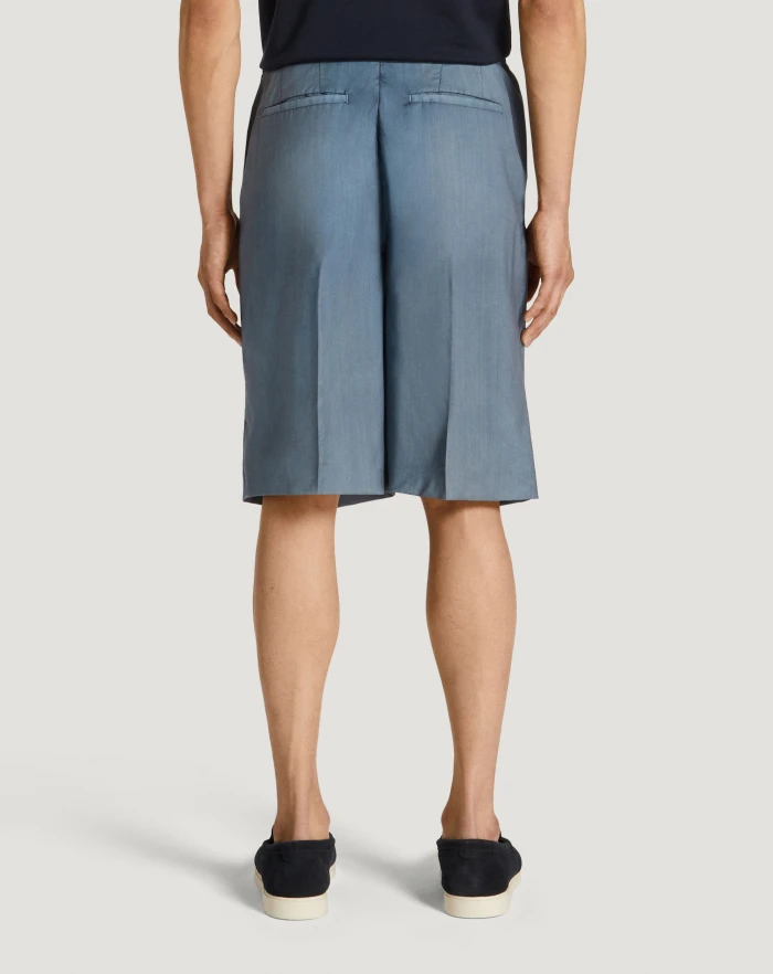 Pantaloni Torino Bermuda in lana comfort Flash Sale