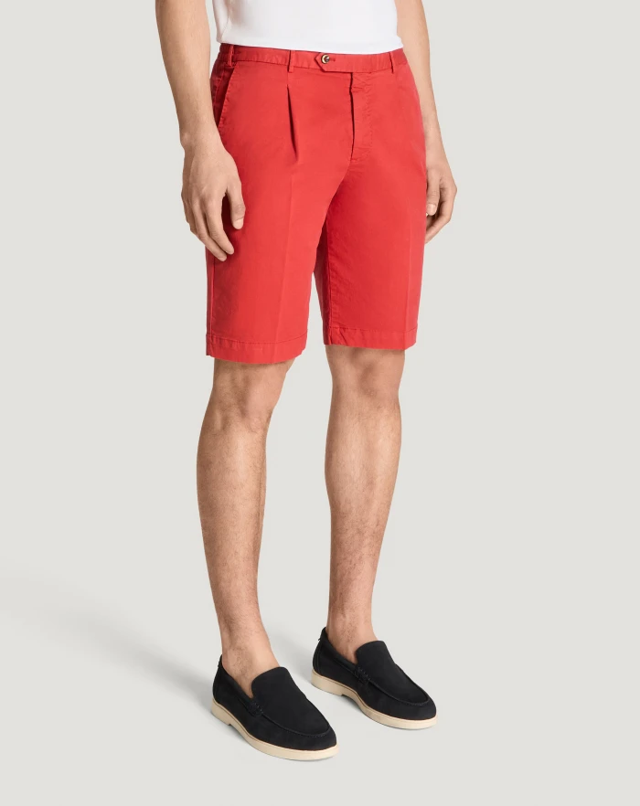 Pantaloni Torino Bermuda in gabardina di cotone Shopping online
