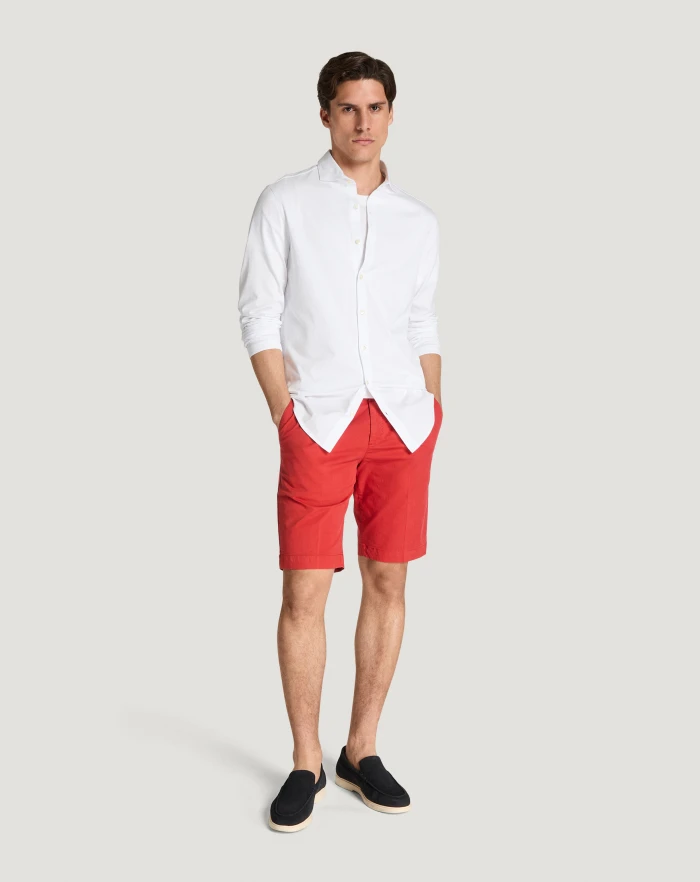 Pantaloni Torino Bermuda in gabardina di cotone Shopping online