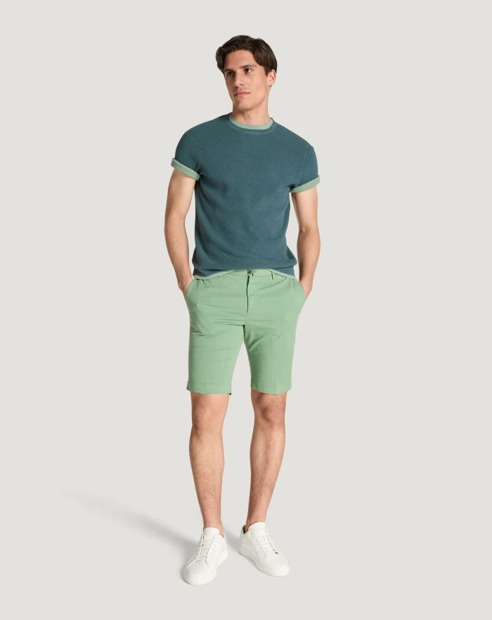 Pantaloni Torino Bermuda in gabardina stretch Offerta esclusiva