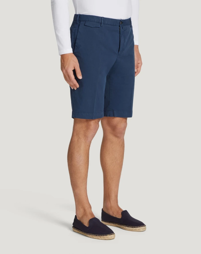 Pantaloni Torino Bermuda in gabardina stretch Offerta natalizia