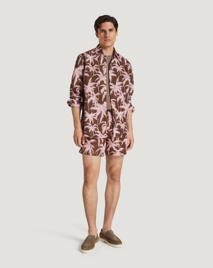 Pantaloni Torino Camicia in twill di lino Online Outlet