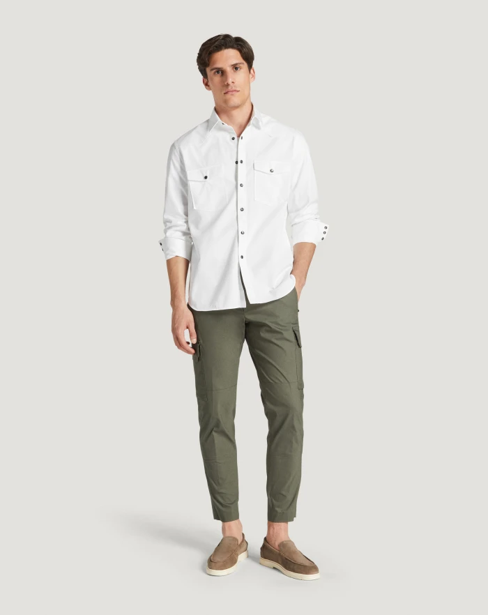 Pantaloni Torino Camicia in gabardina di cotone Bestseller