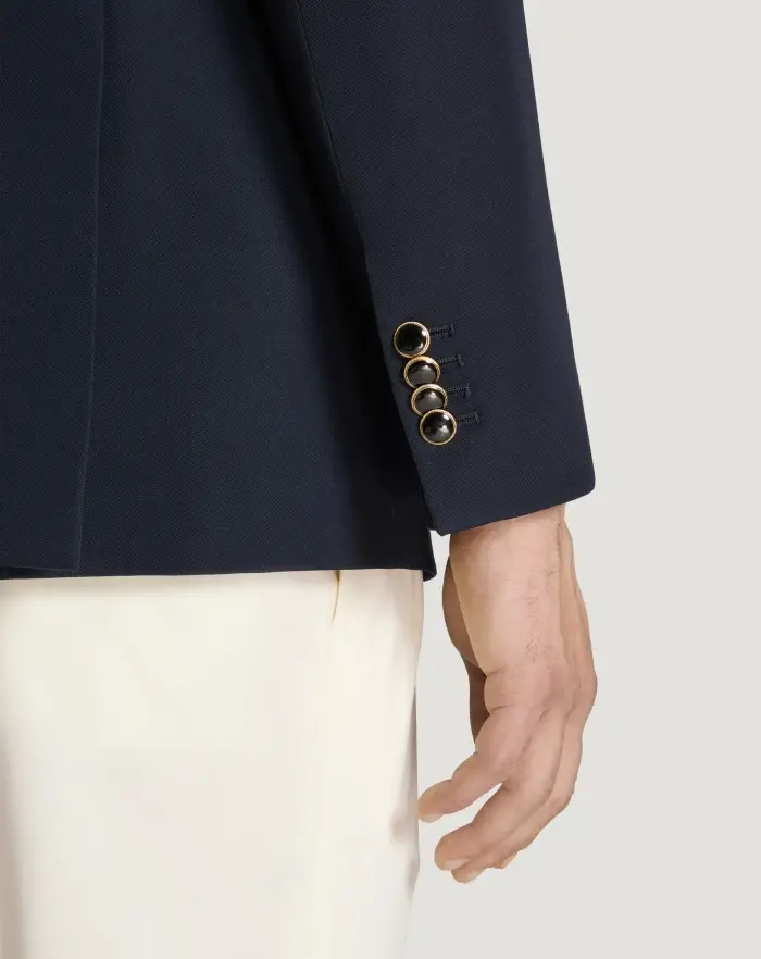Pantaloni Torino Blazer in lana granité Fino al 50% di sconto