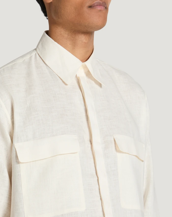 Pantaloni Torino Camicia in lino Esporta salva