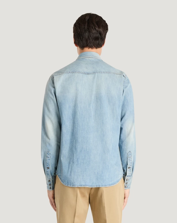 Pantaloni Torino Camicia in denim Sconti questo mese