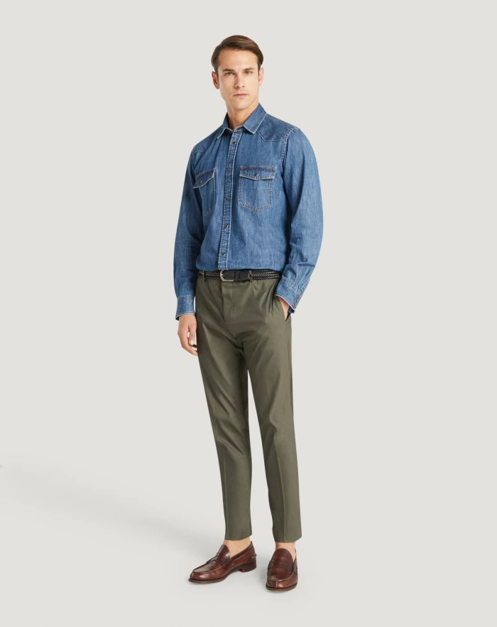 Pantaloni Torino Camicia in denim 2025