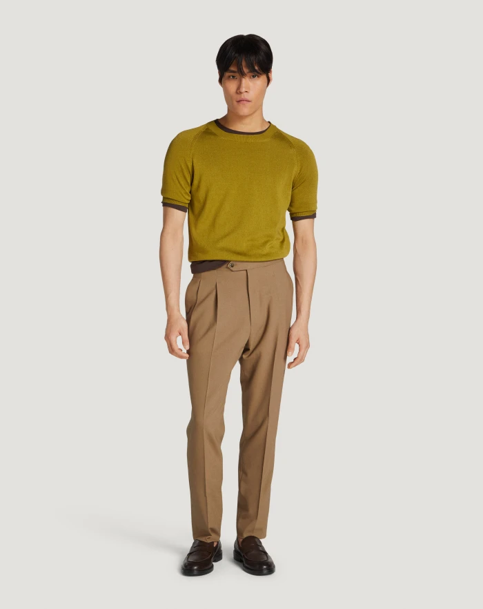 Pantaloni Torino Maglia in cotone e viscosa Qualità Garantita
