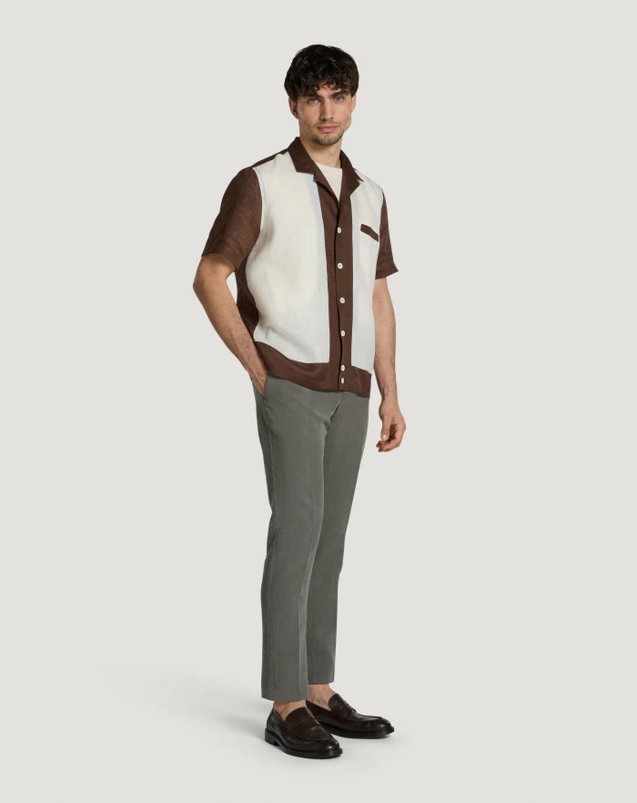 Pantaloni Torino Camicia in lino Affare Del Giorno