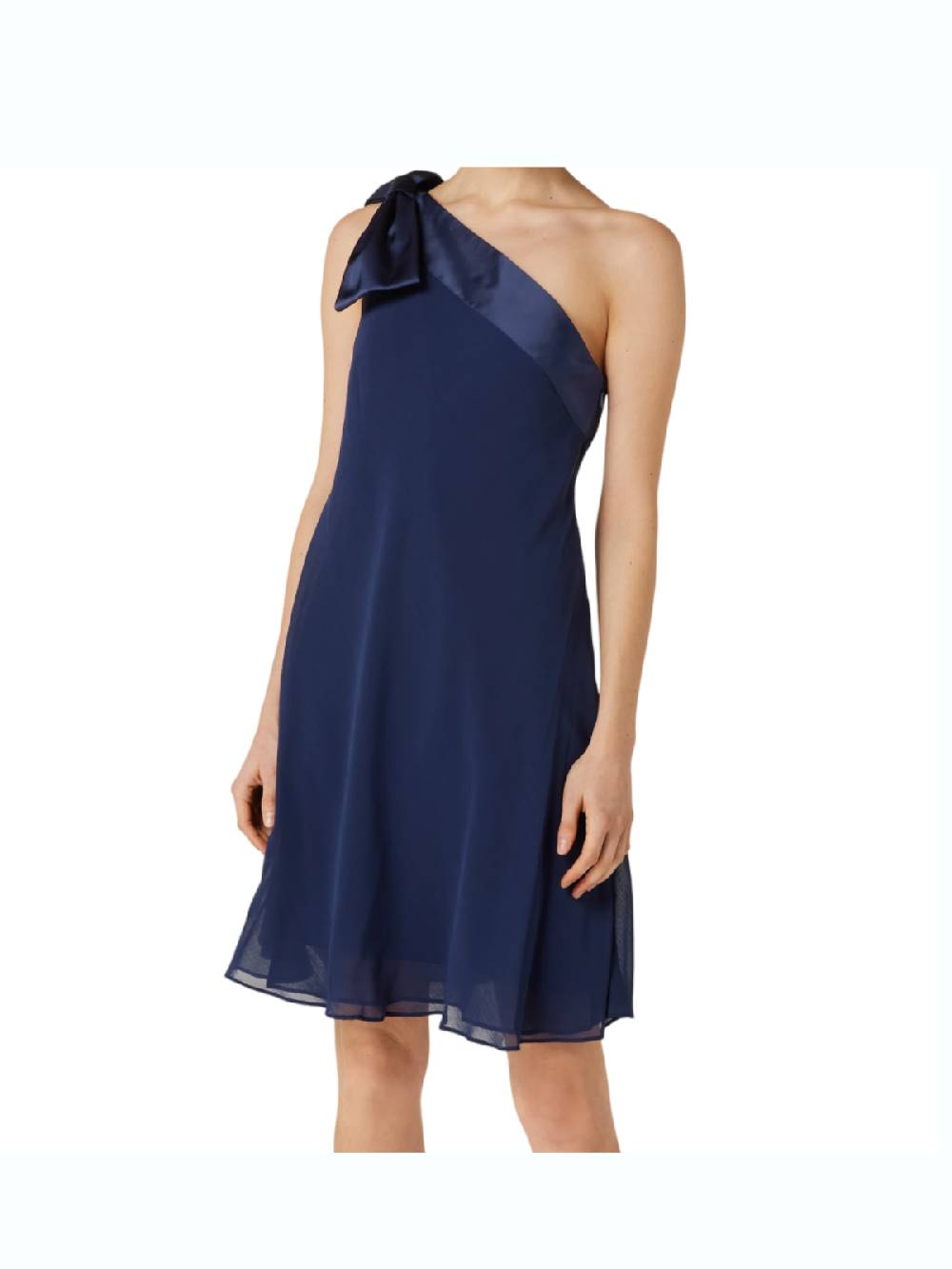 LAUREN RALPH LAUREN ABITO MONOSPALLA CON FIOCCO BLU 253937401002 SKU: 253937401002 Italy