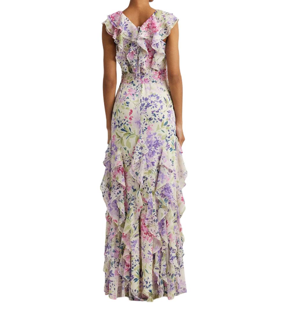 LAUREN RALPH LAUREN ABITO A FIORI IN GEORGETTE 253933485001 SKU: 253933485001 Vendita Economica