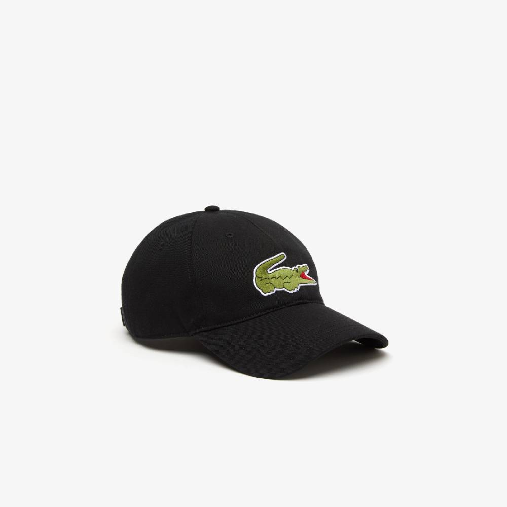 LACOSTE BERRETTO UNISEX IN TWILL DI COTONE BIOLOGICO REGOLABILE LACOSTE NERO RK9871031 SKU: RK9871031 Online Outlet
