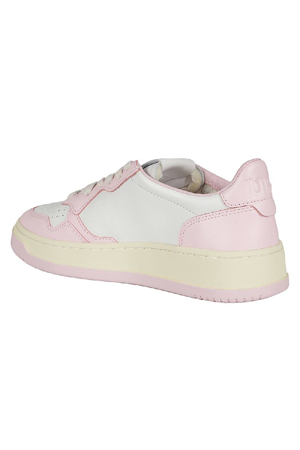 AUTRY Sneakers Medalist Low Bianco e Rosa Sottocosto