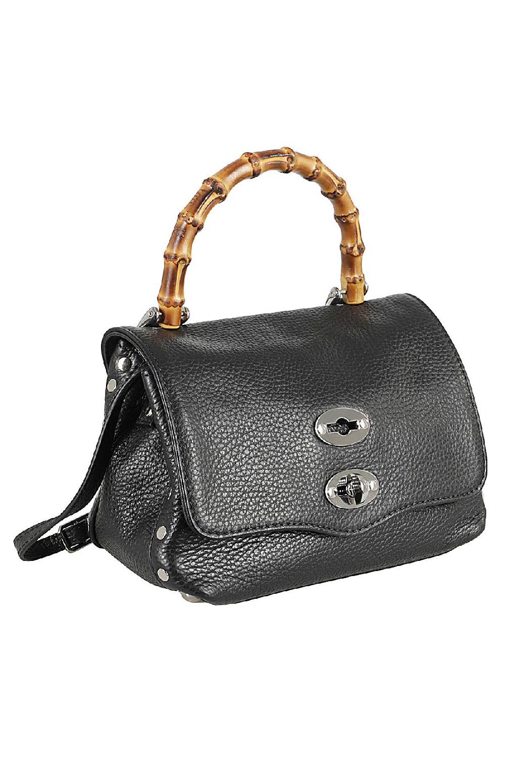ZANELLATO Borsa Postina Daily Bamboo Baby Nera Moda