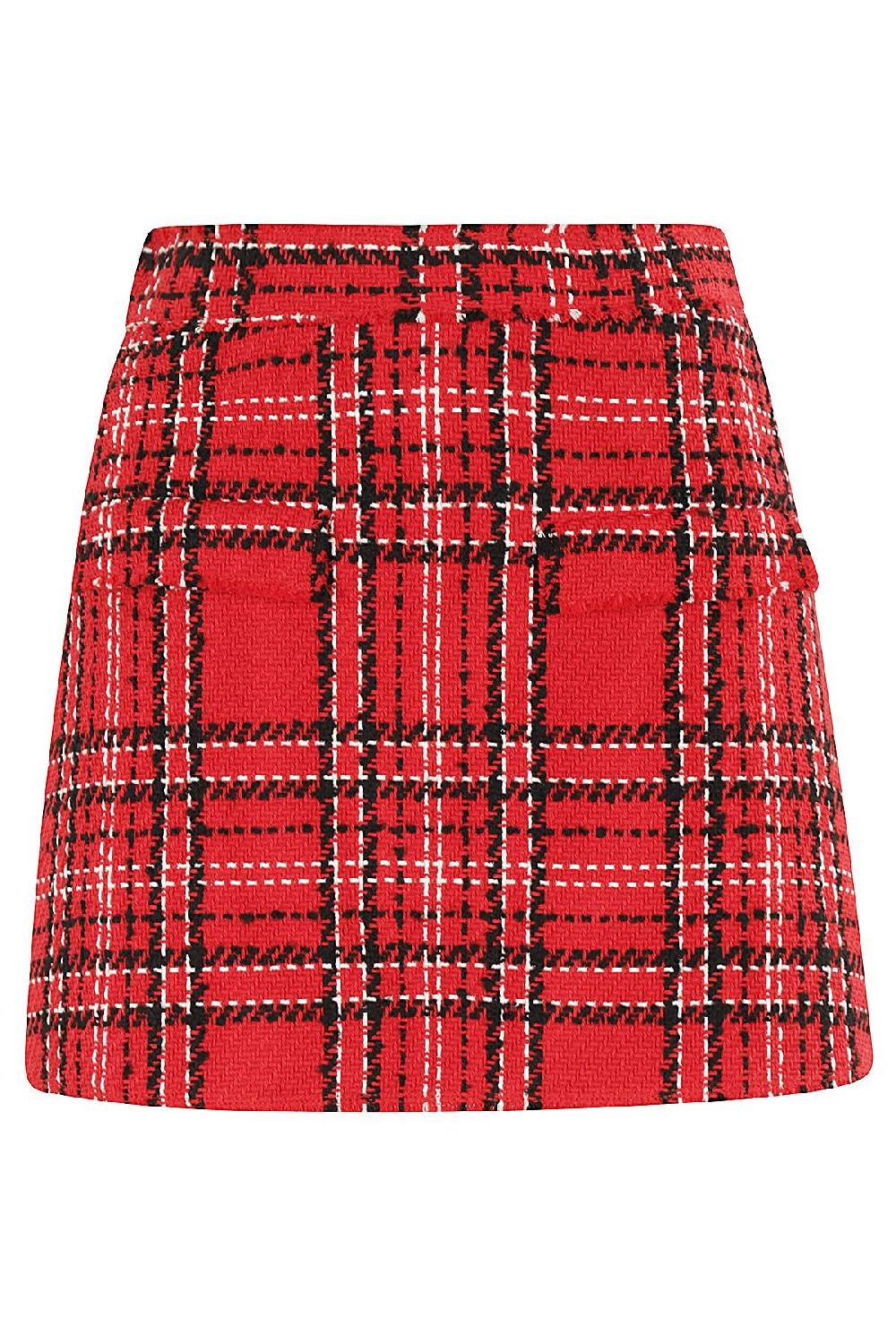 MSGM Bermuda Tweed Rosso Moda