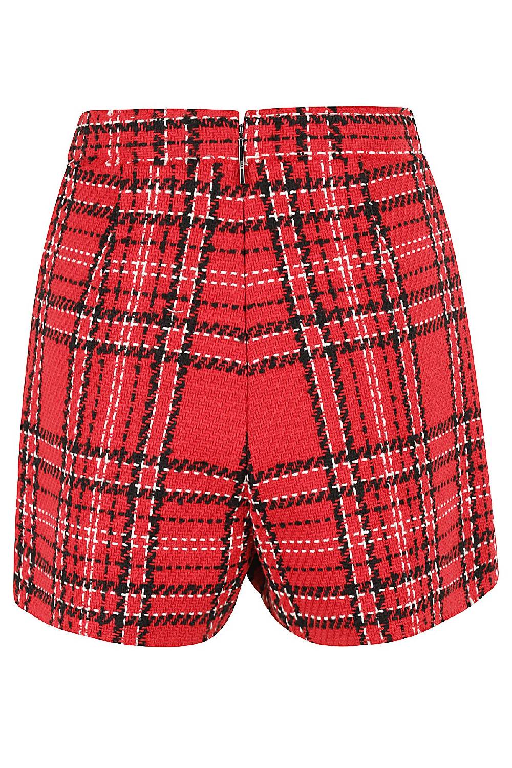 MSGM Bermuda Tweed Rosso Moda