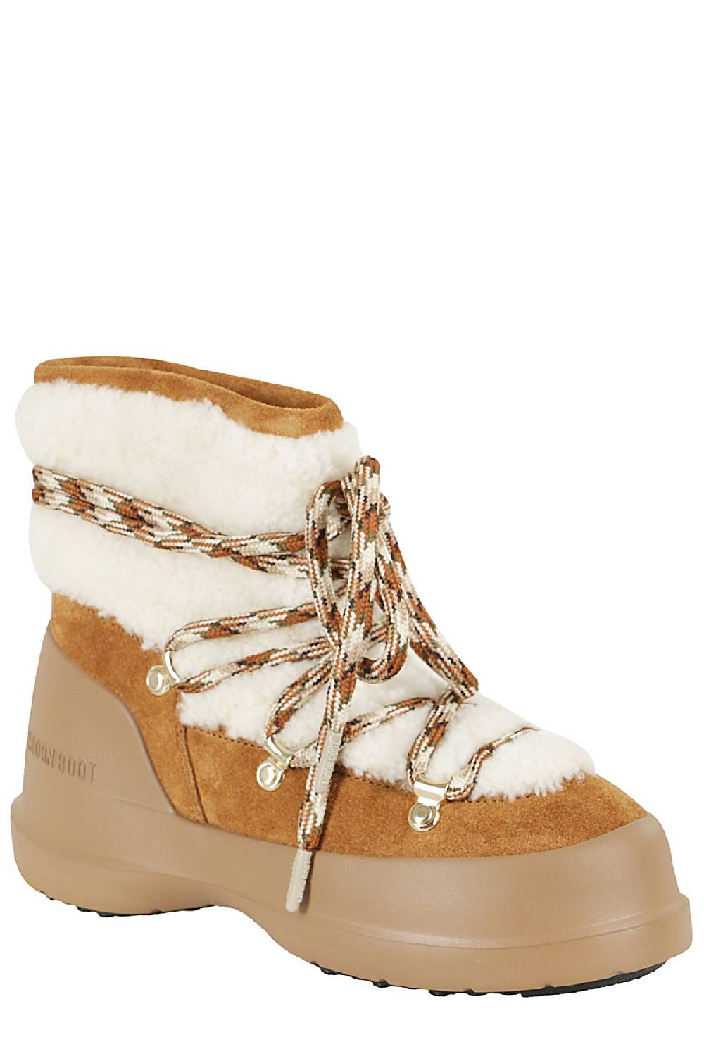 MOON BOOT Stivaletto Luna Shearling Marrone Qualità