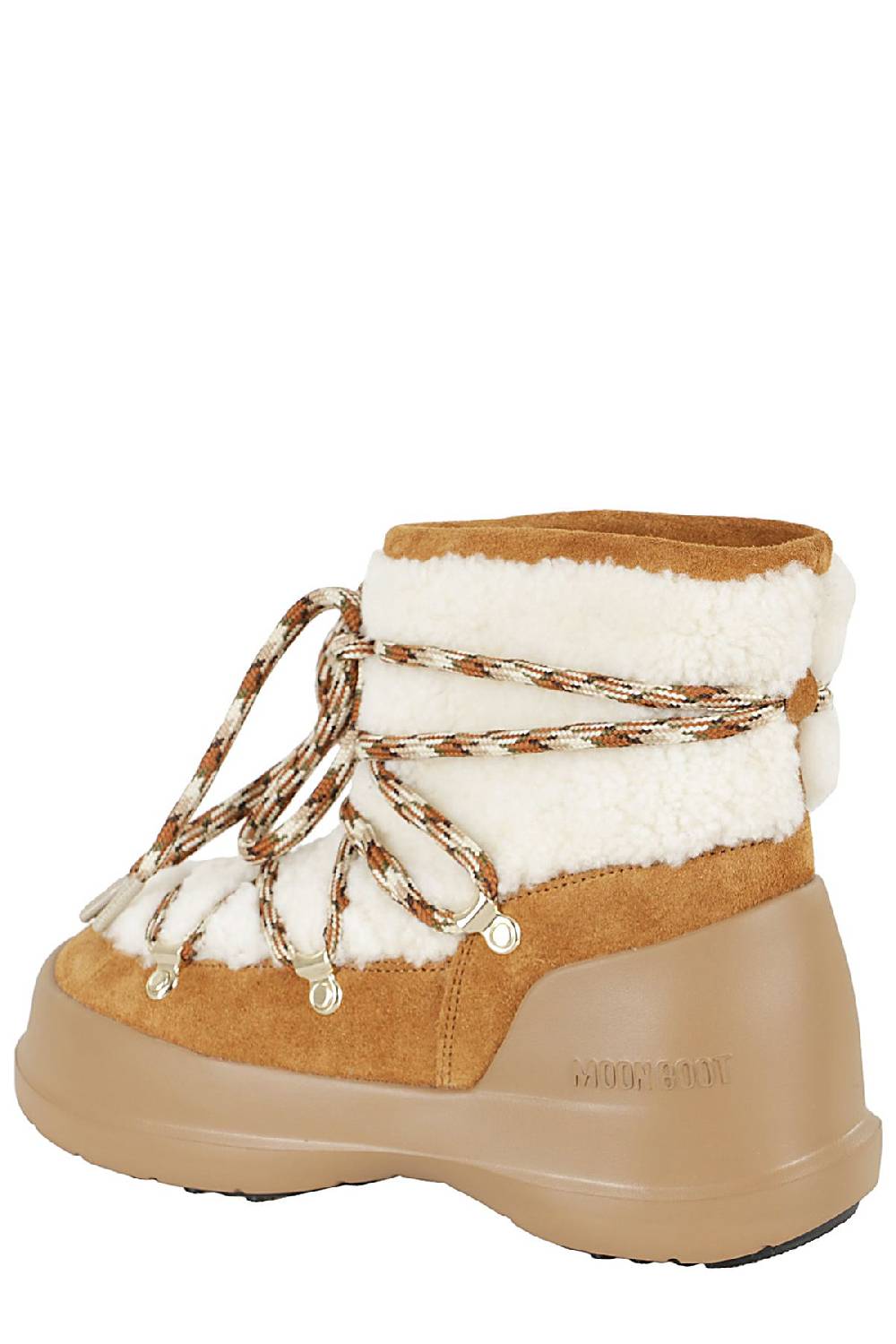 MOON BOOT Stivaletto Luna Shearling Marrone Qualità