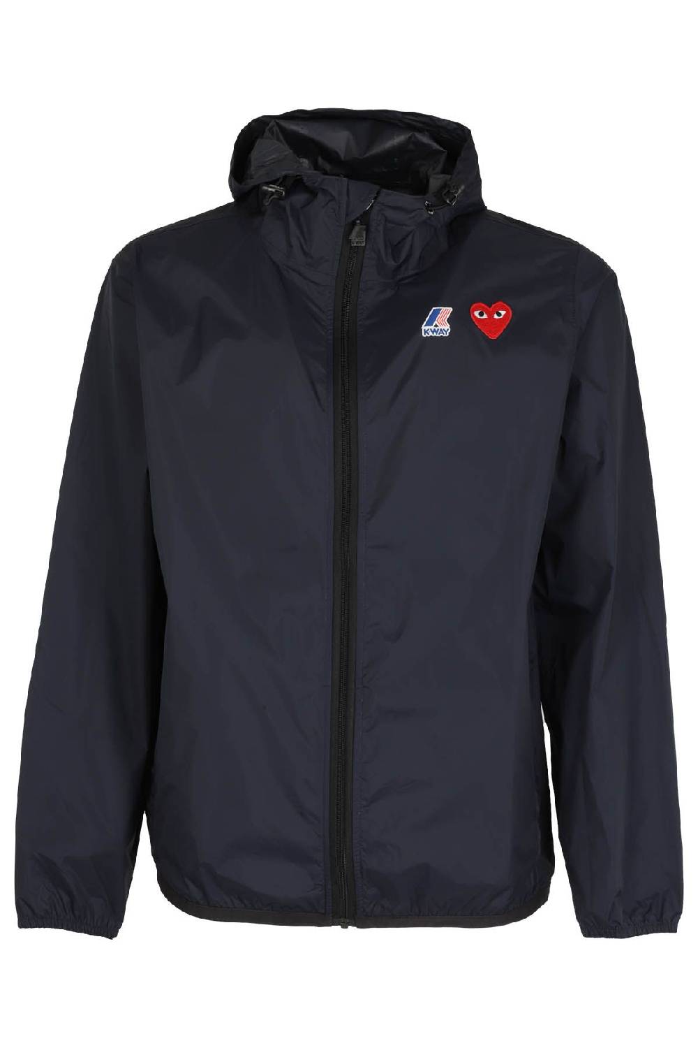 COMME DES GARCONS PLAY X K-WAY K-Way Hoodie Navy I Più Venduti