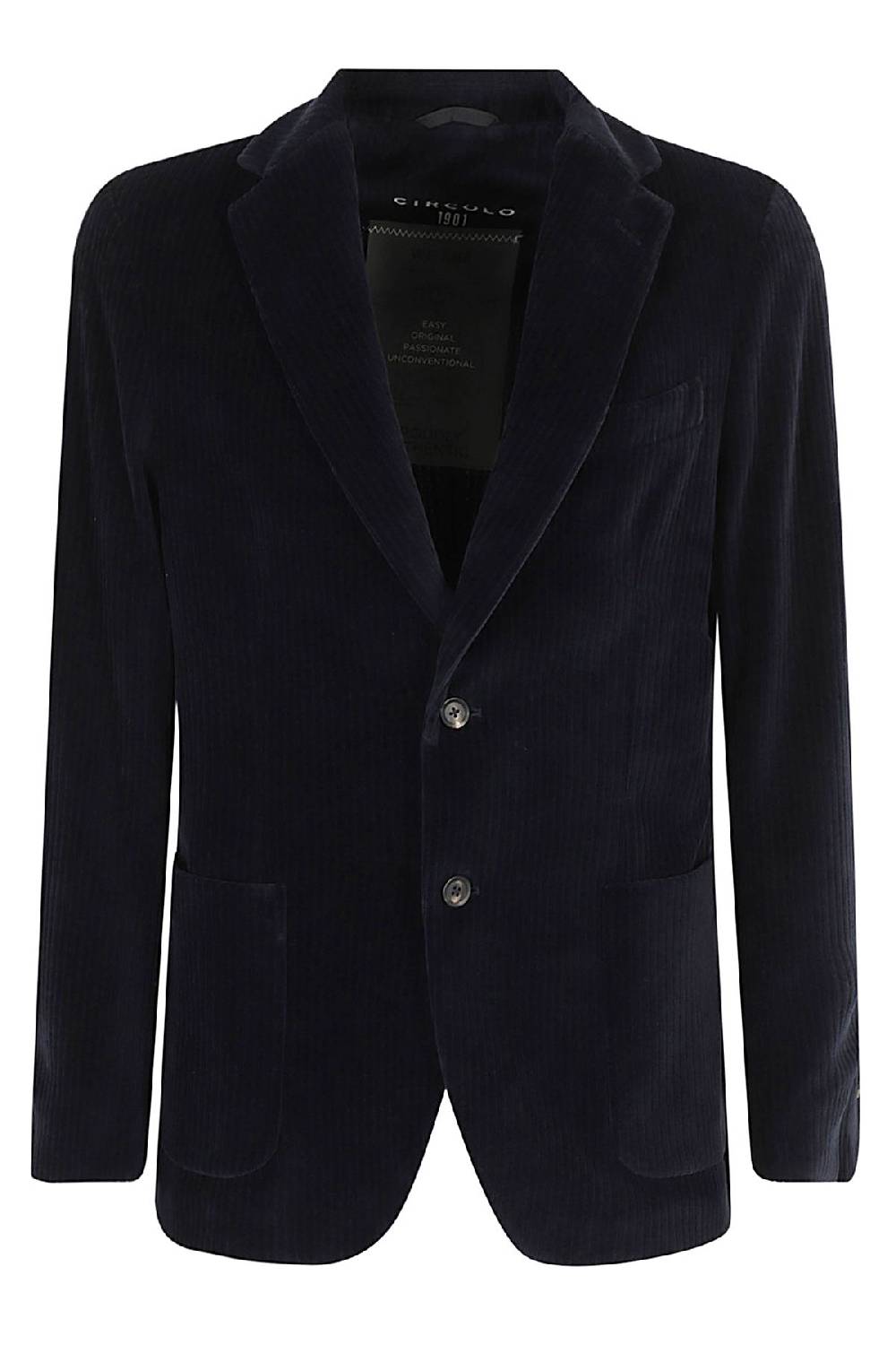 CIRCOLO 1901 Giacca Corduroy Blu Vendita Calda
