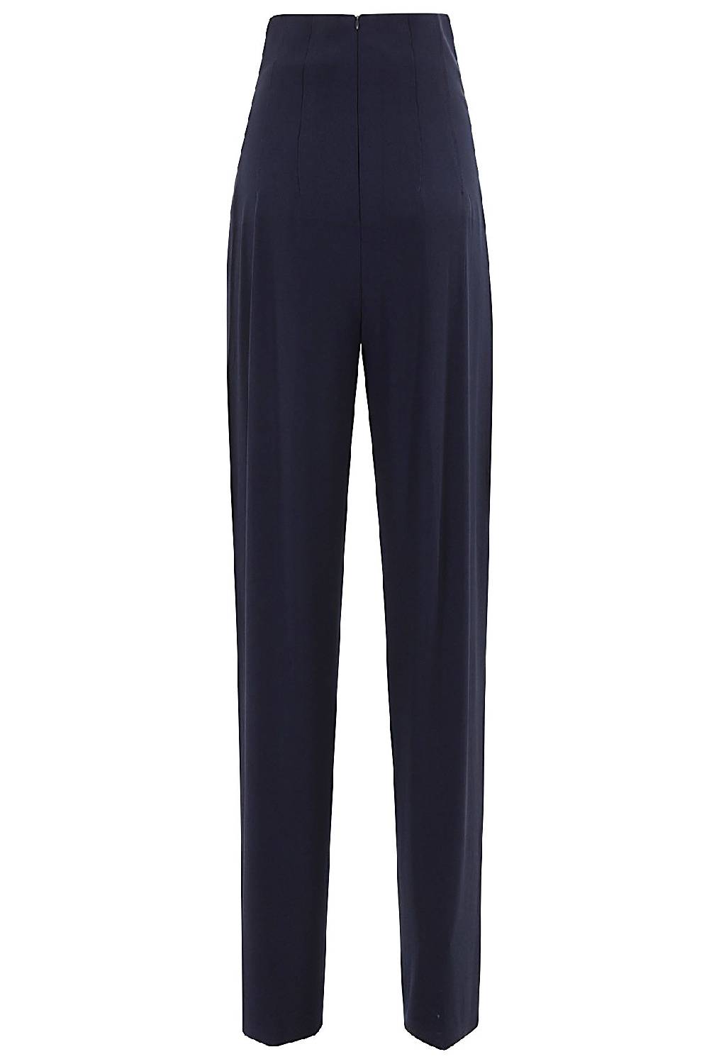 NORMA KAMALI Pantalone Pleat Blu Ritorno libero