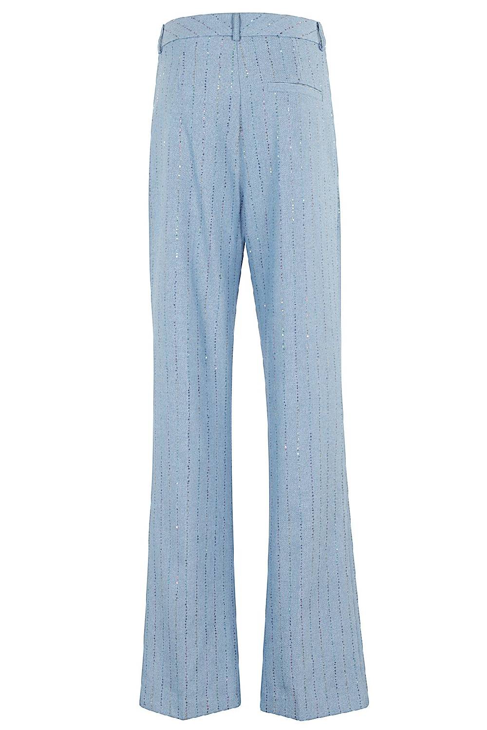 DES PHEMMES Pantalone Wide Suit Celeste Discount Store per i nuovi prodotti
