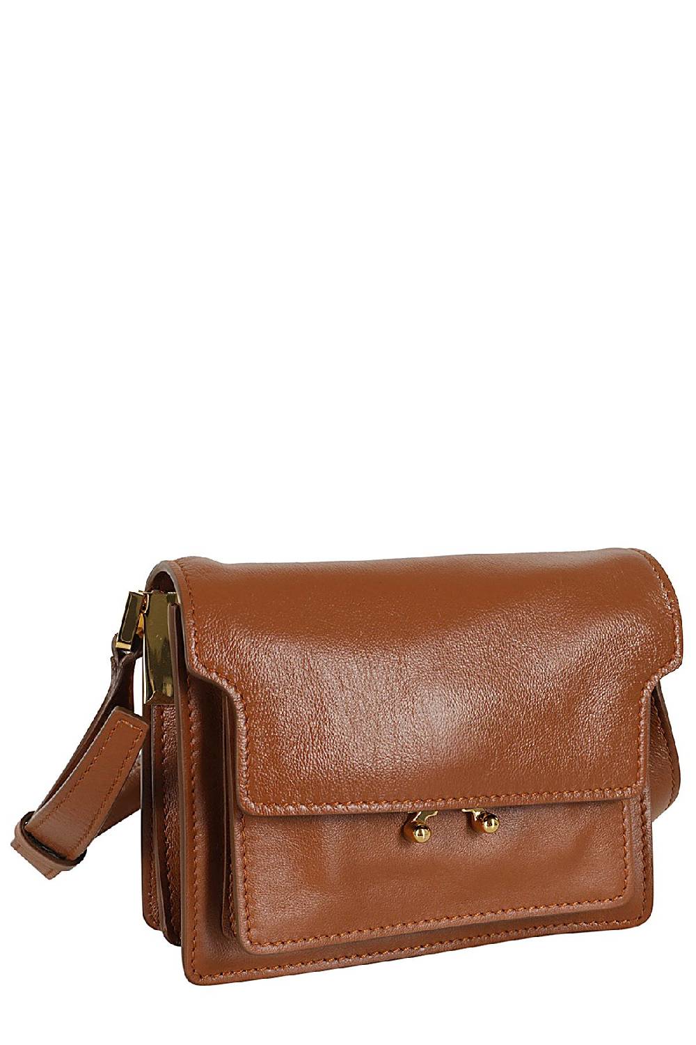 MARNI Borsa Trunk Soft Mini Marrone Pezzi Unici