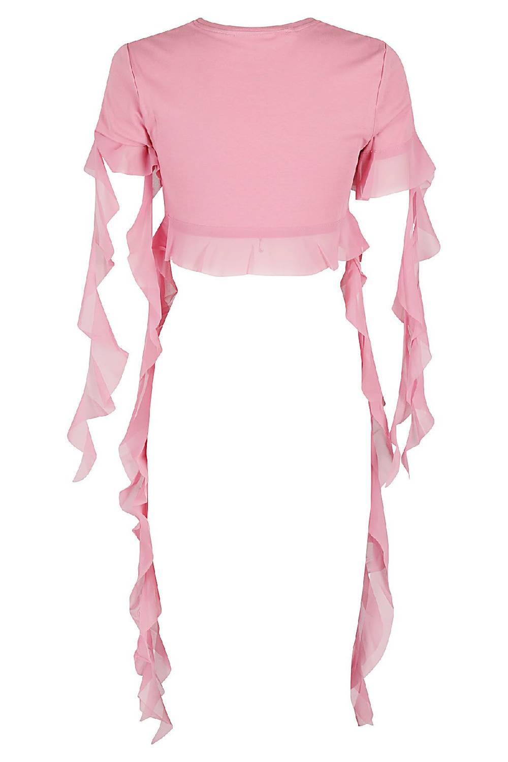 BLUMARINE Top Ruches Rosa Offerta