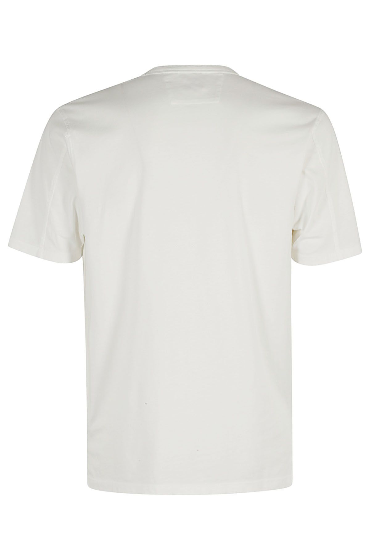 CP COMPANY T-shirt Garment Dyed Pocket Bianca Offerte