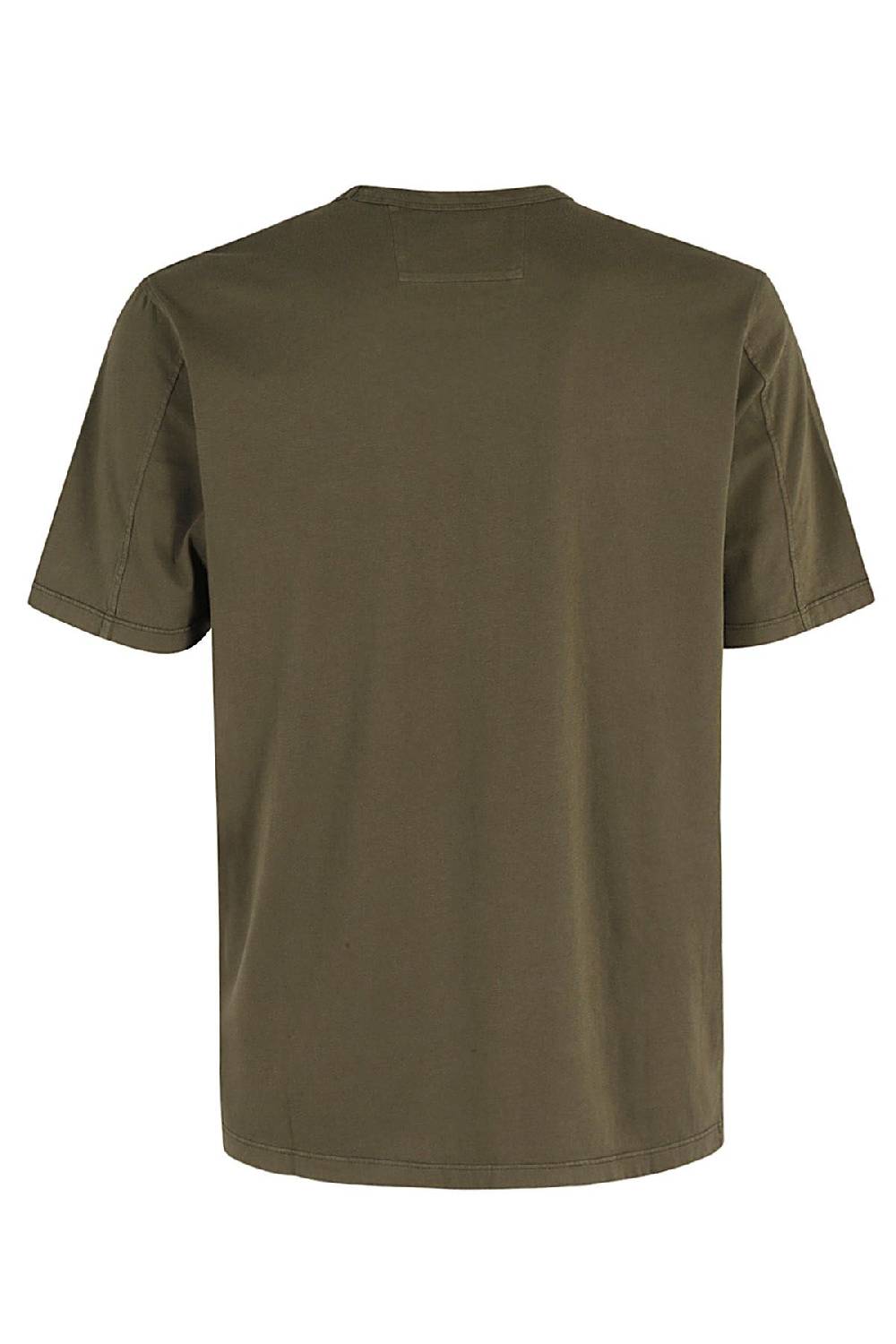CP COMPANY T-shirt Garment Dyed Logo Verde Hotsell