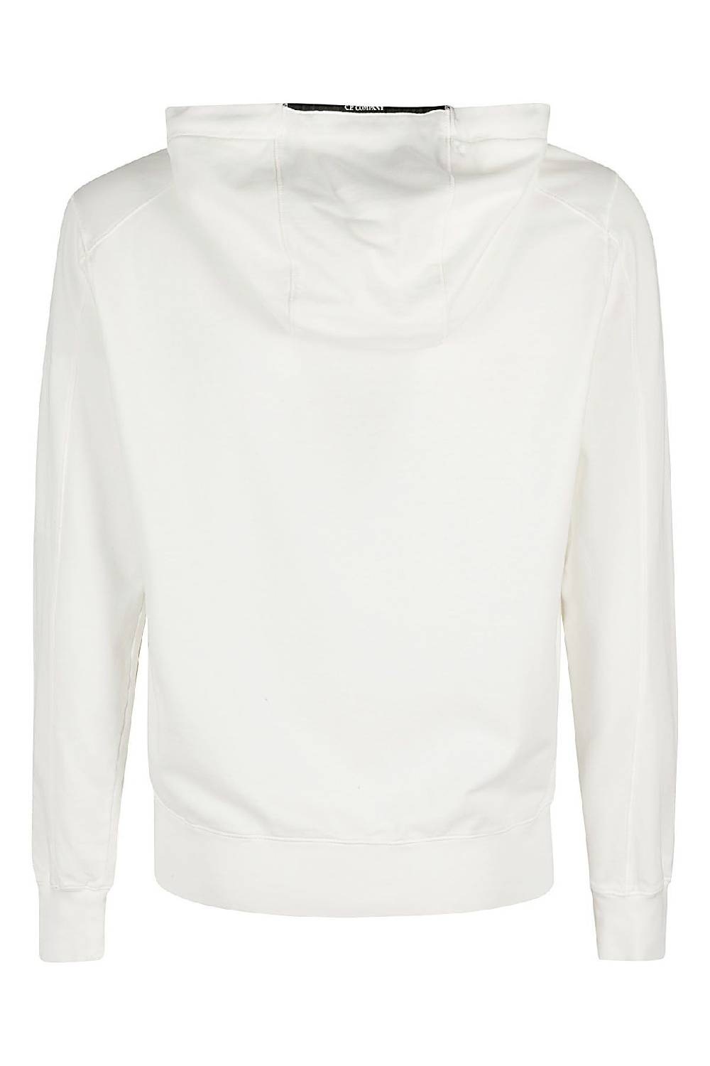 CP COMPANY Felpa Zipped Hoodie Bianca Negozio