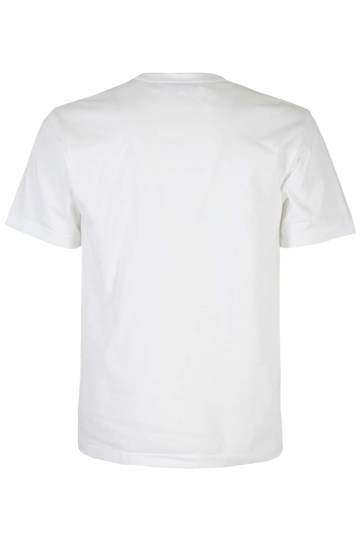 COMME DES GARCONS PLAY T-shirt Red Hearts Bianca Online Outlet