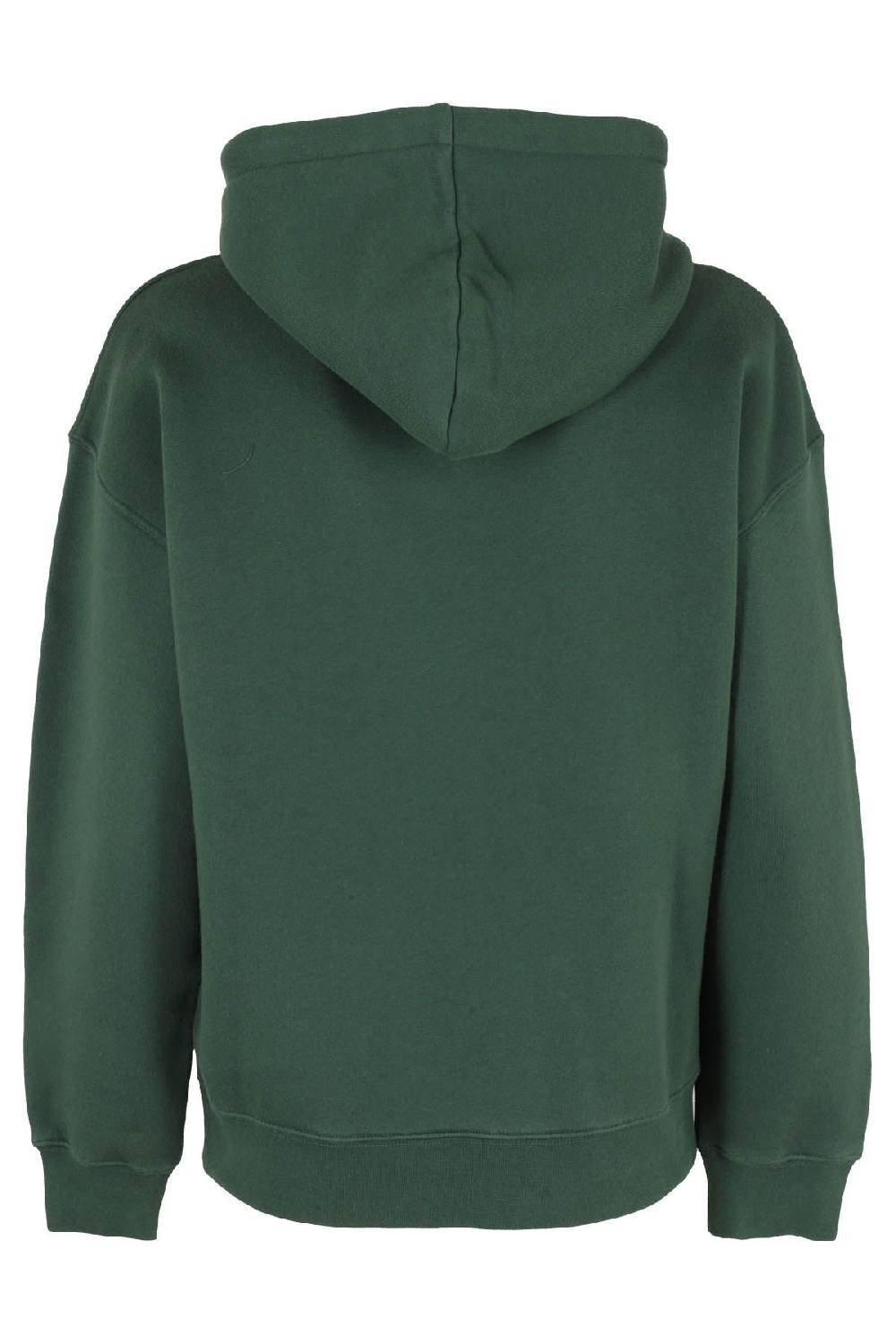 MAISON KITSUNE` Felpa Fox Patch Verde Spedizione Gratuita