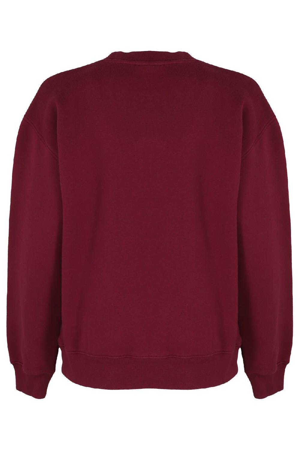 MAISON KITSUNE` Felpa Fox Comfort Bourdeaux Soddisfazione Garantita