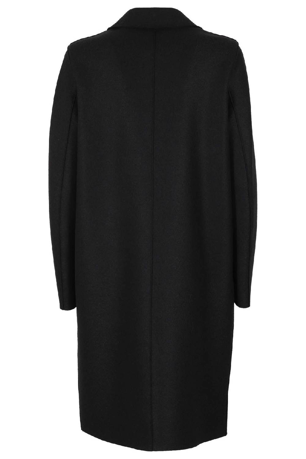 HARRIS WHARF LONDON Cappotto Over Lungo Nero Vendite Flash