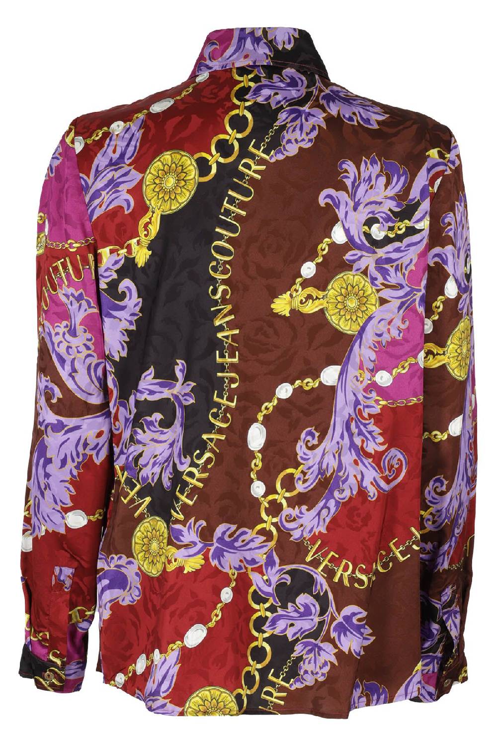 VERSACE JEANS COUTURE Camicia Jacquard Chain Multicolor Sconto di tempo limitato