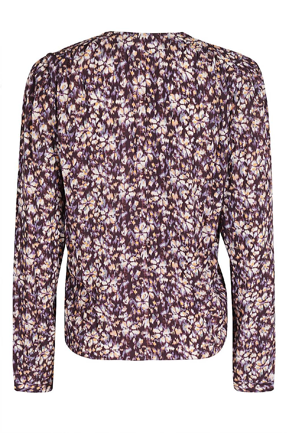 MARANT ETOILE Camicia Eddy Floreale Viola Arancio Comprare a buon mercato