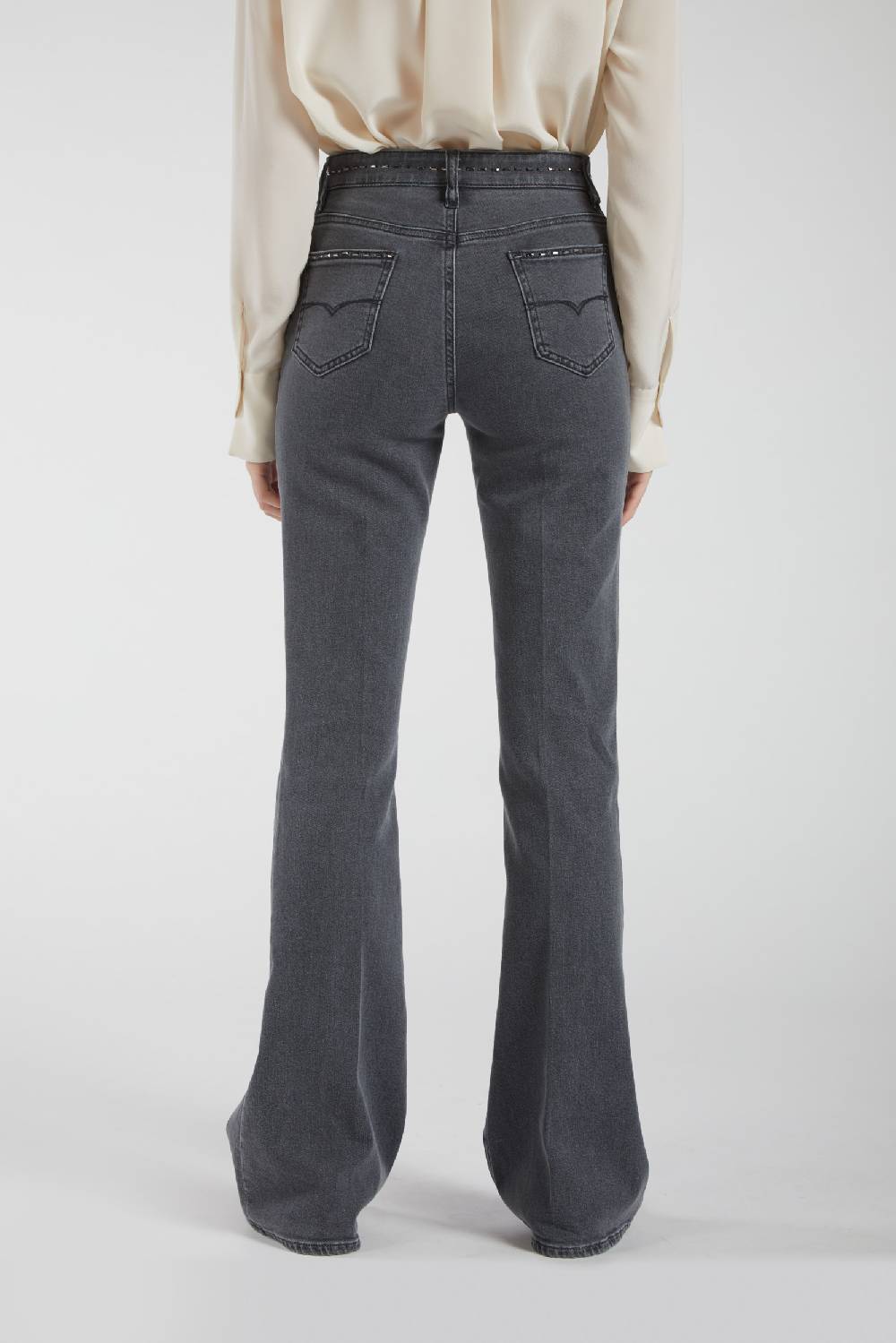 Piazza Sempione JENNIFER Pantalone 5 tasche bootcut in denim Novità
