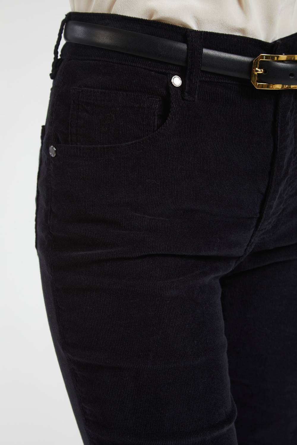 Piazza Sempione JENNIFER Pantalone bootcut con ricamo monogram Presa