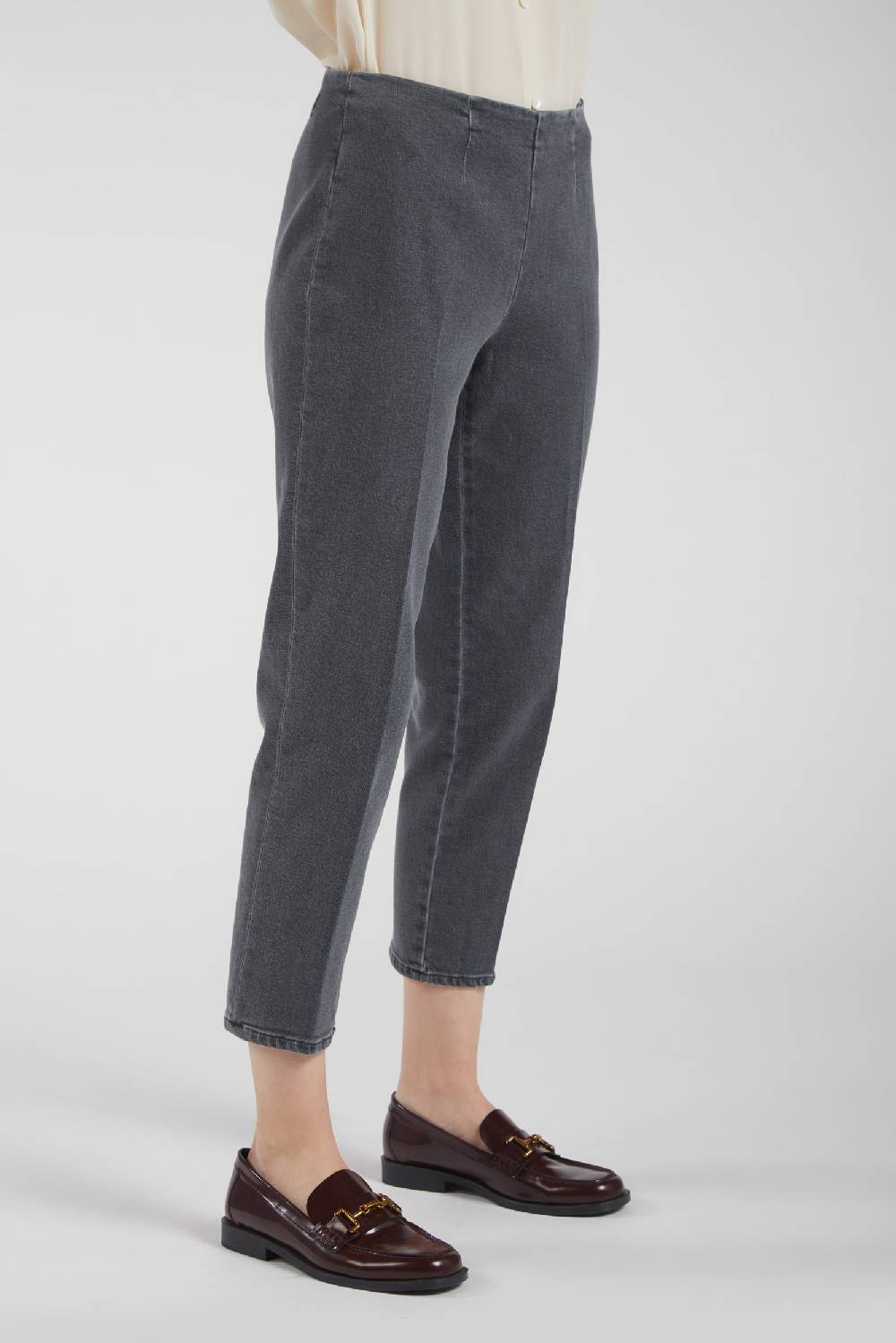 Piazza Sempione AUDREY Pantalone in denim nero In Vendita