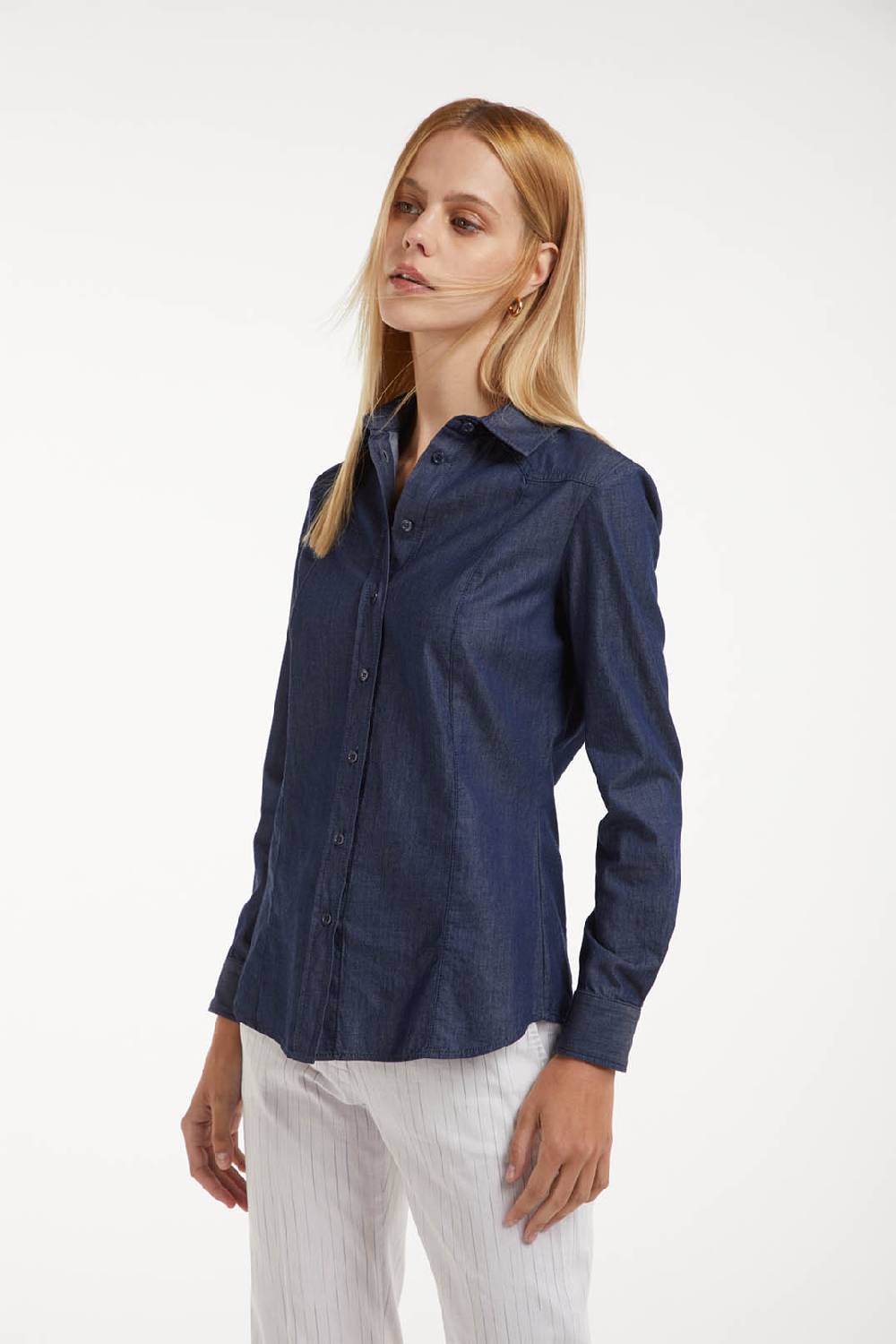 Piazza Sempione Camicia western in denim Italia