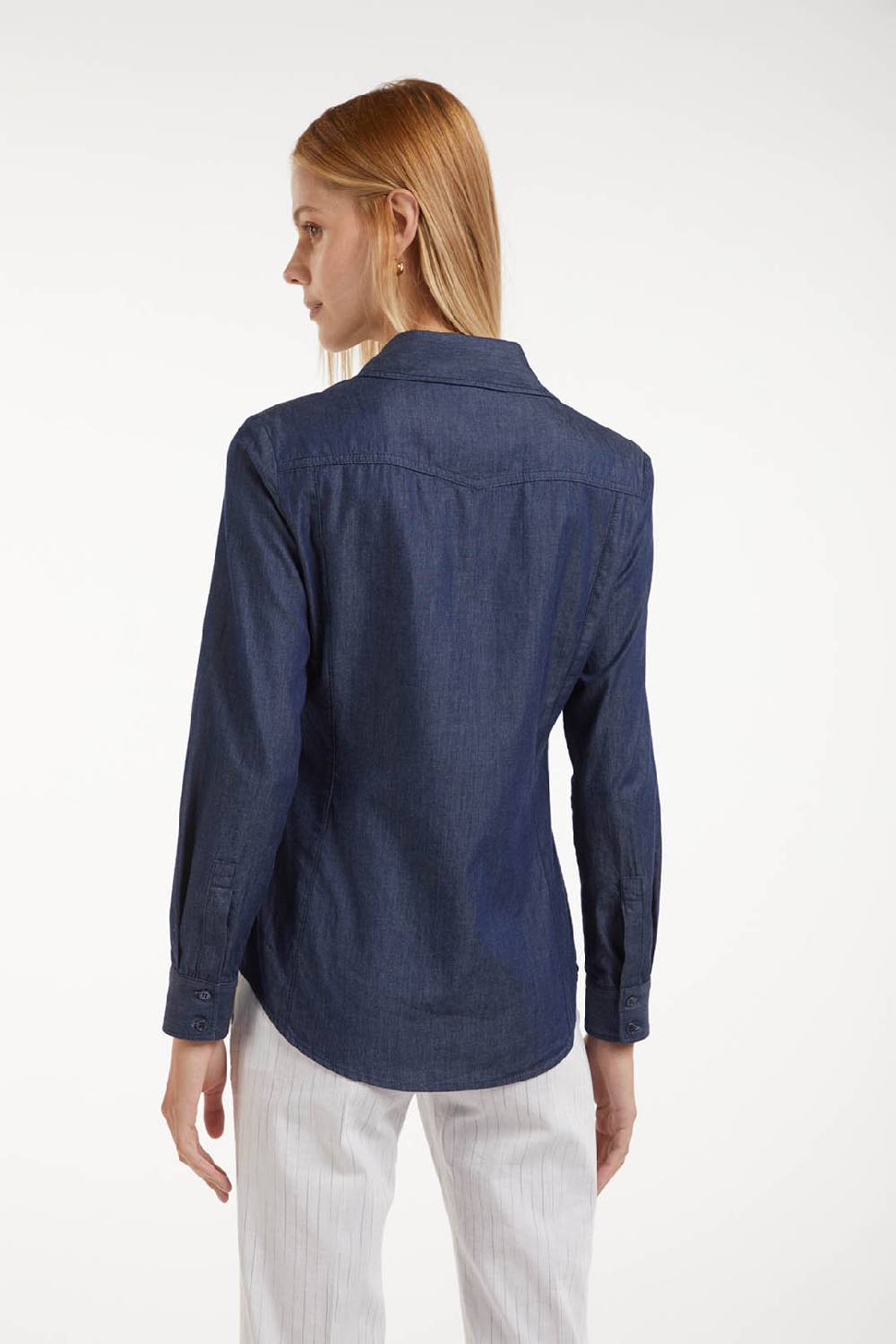Piazza Sempione Camicia western in denim Italia