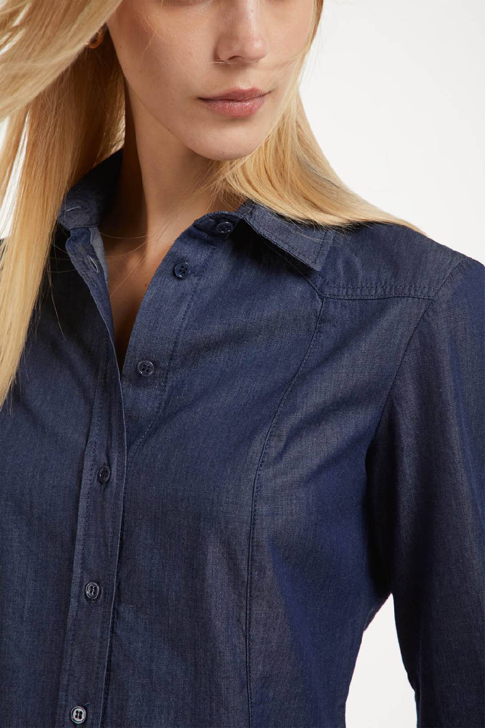 Piazza Sempione Camicia western in denim Italia