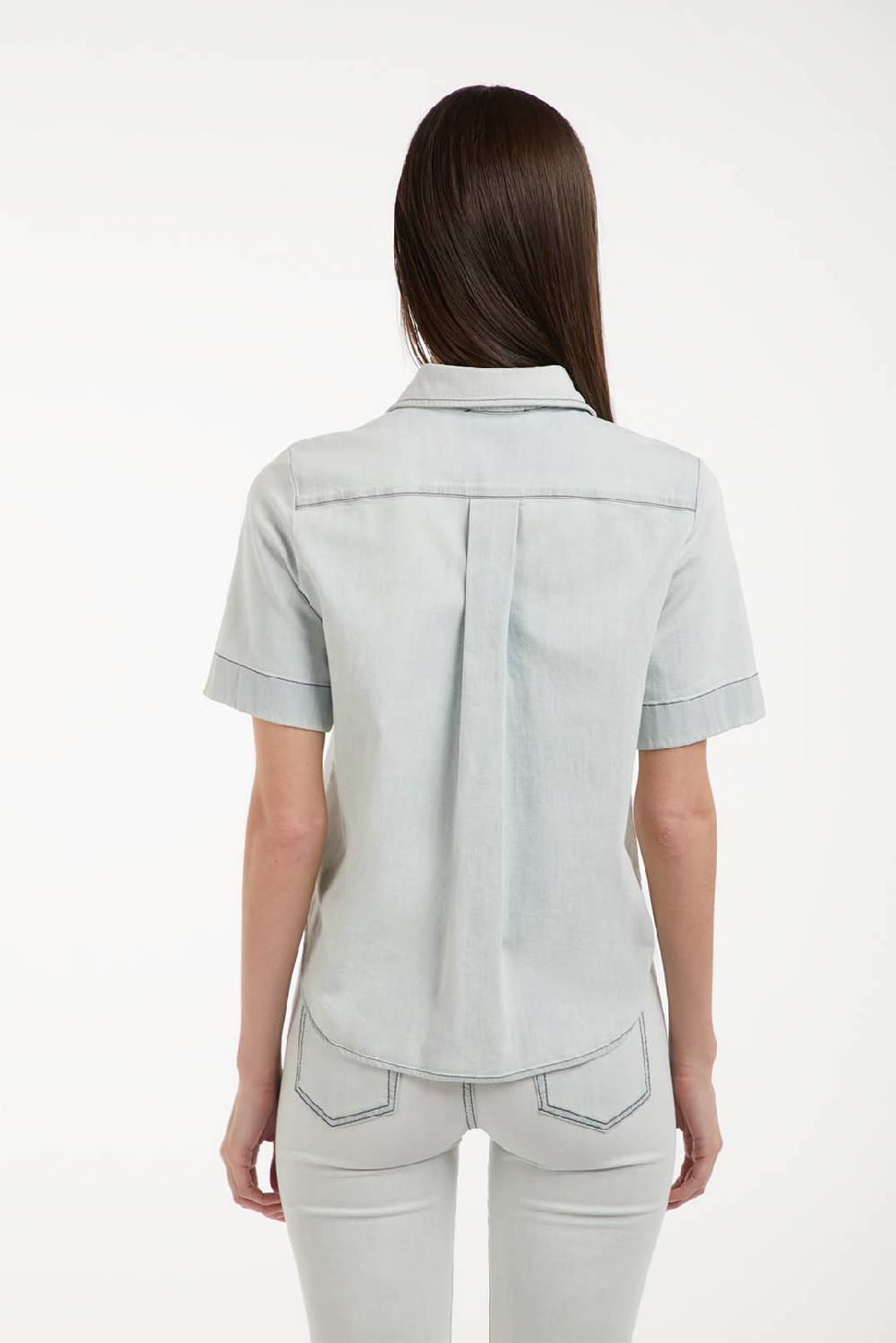 Piazza Sempione Camicia in denim manica corta Affare Del Giorno