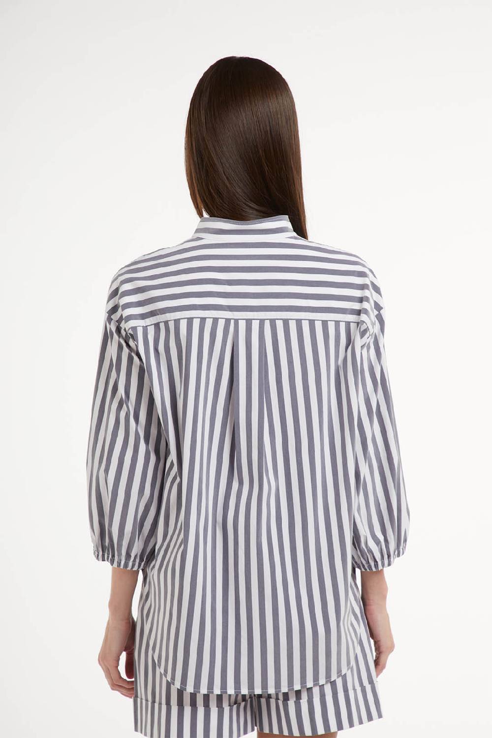 Piazza Sempione Camicia a righe verticali Sconto