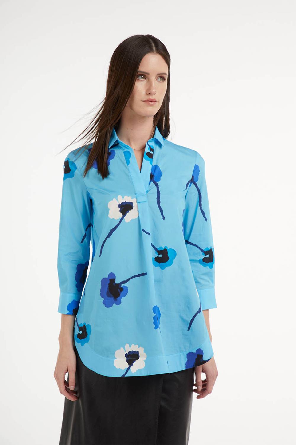 Piazza Sempione Camicia a tunica con stampa fiori Economico