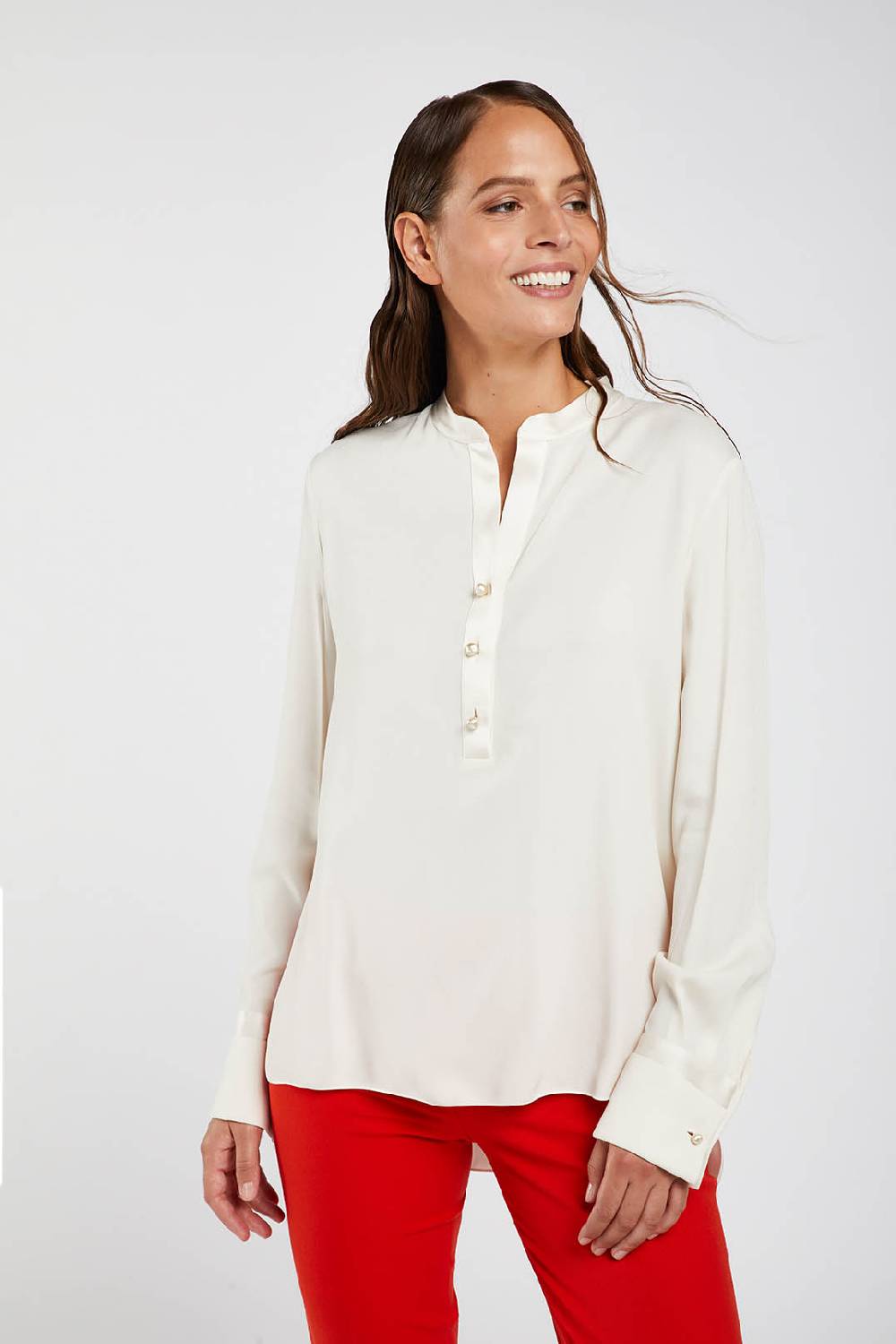 Piazza Sempione Camicia in cady enver satin Nuovo