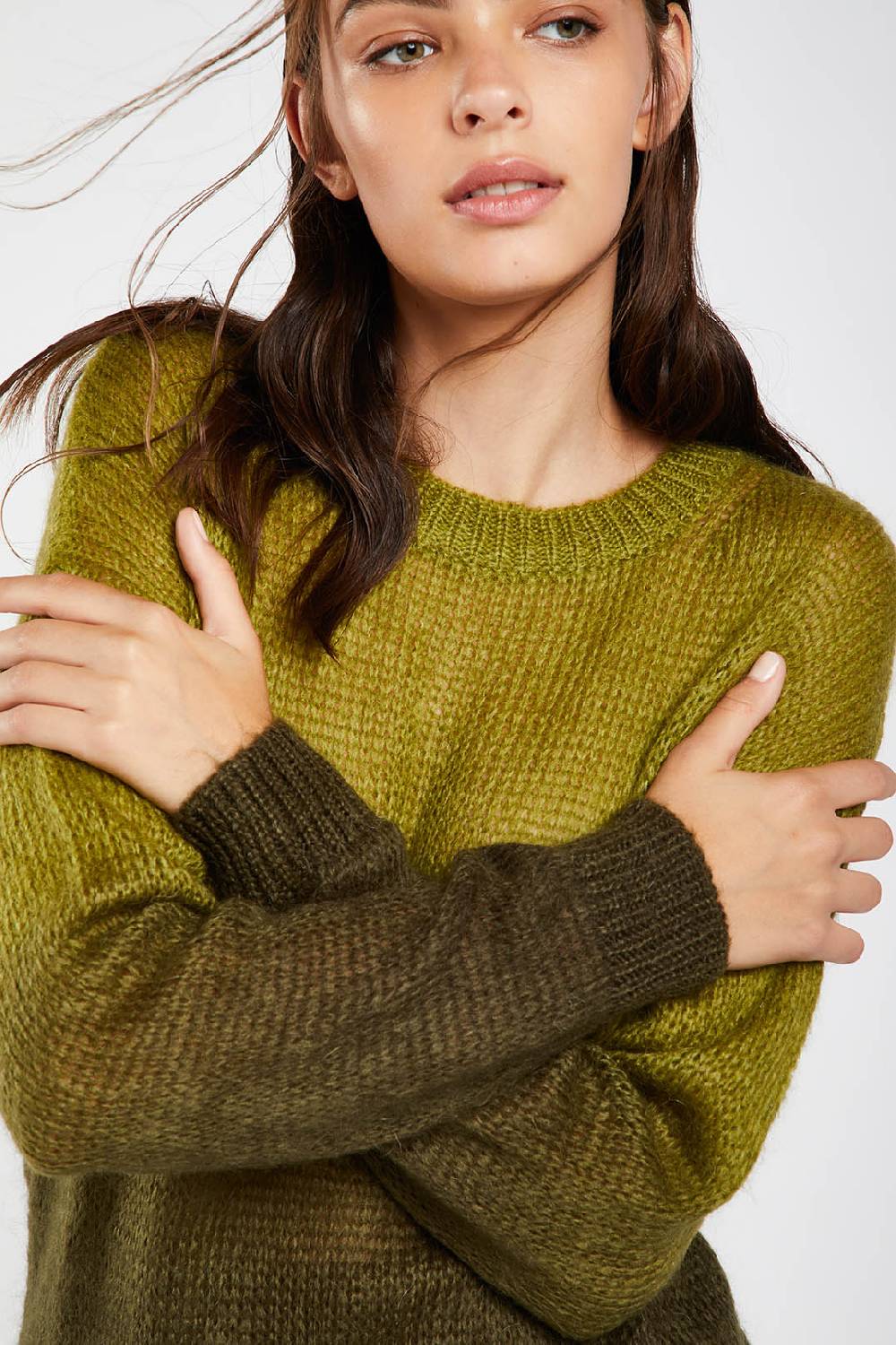 Piazza Sempione Maglia girocollo con righe sfumate Qualità Garantita