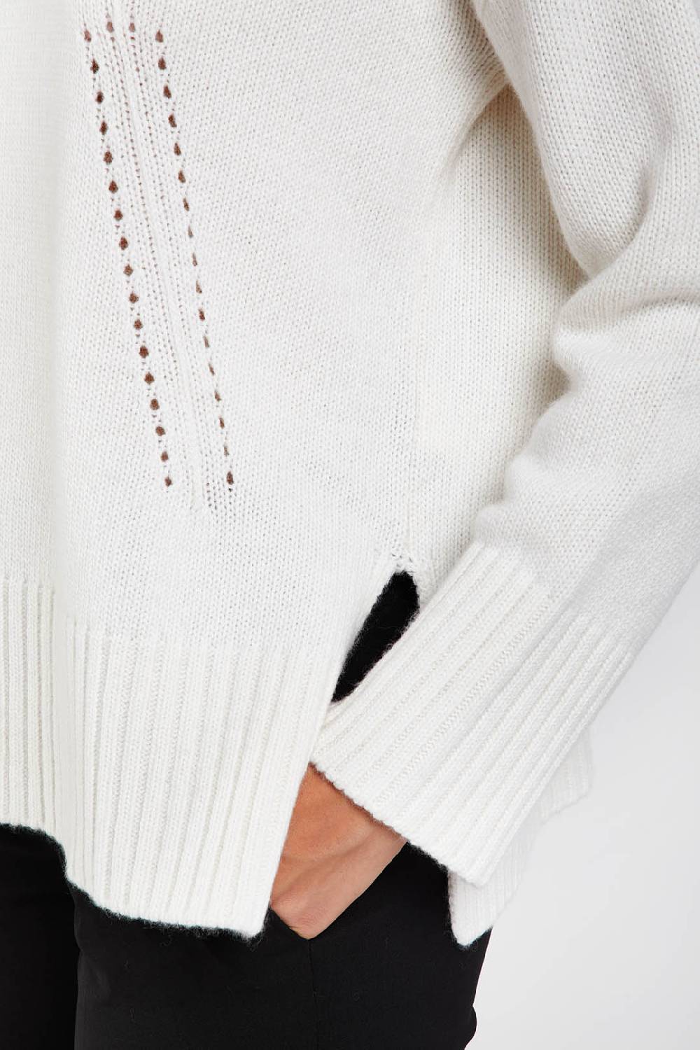 Piazza Sempione Maglione a collo alto in misto lana cashmere Shopping Online