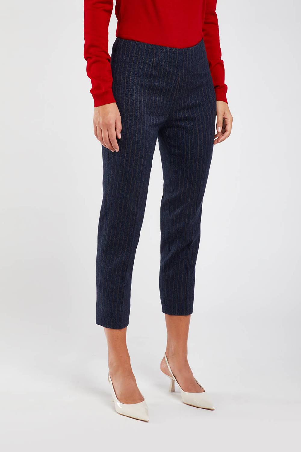 Piazza Sempione AUDREY Stretch cover twill gessato Vendite Flash